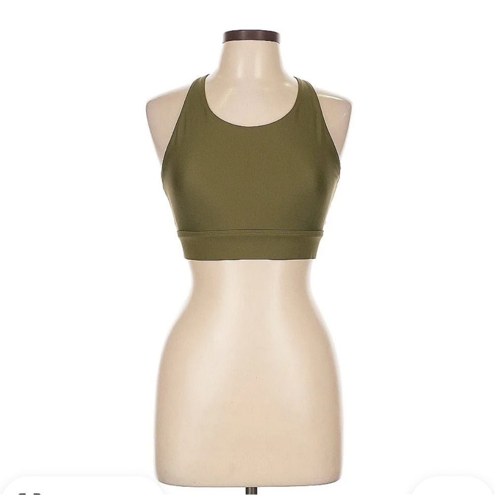 Fabletics Olive Green Built-In Bra Tank NWT